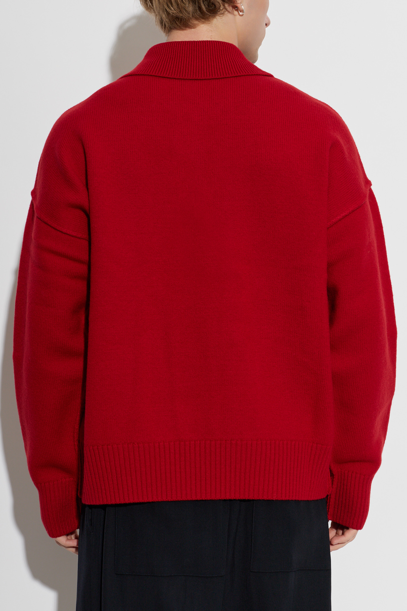 Ami Alexandre Mattiussi Wool long-sleeve polo | Men's | Vitkac